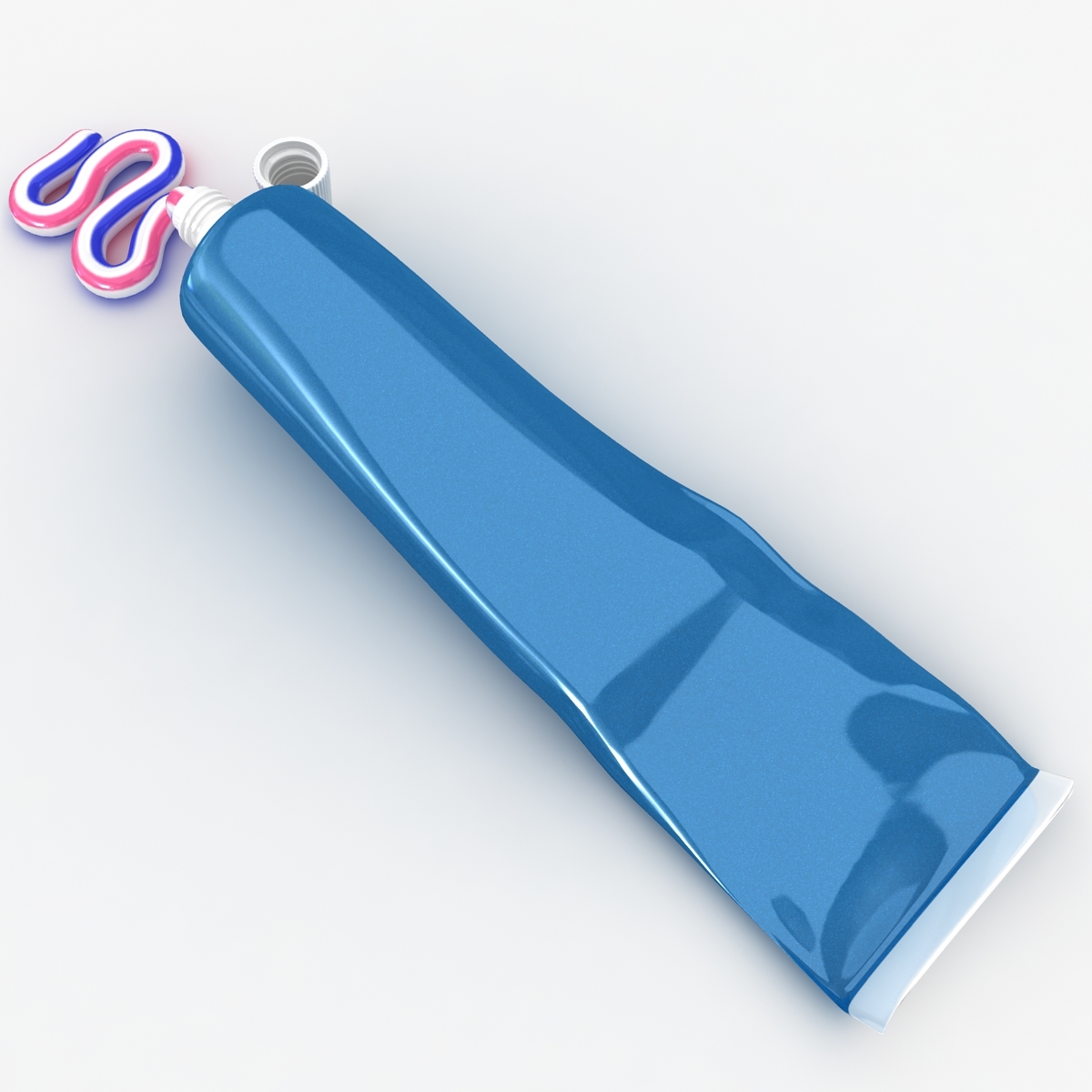 3d model tube paste animation