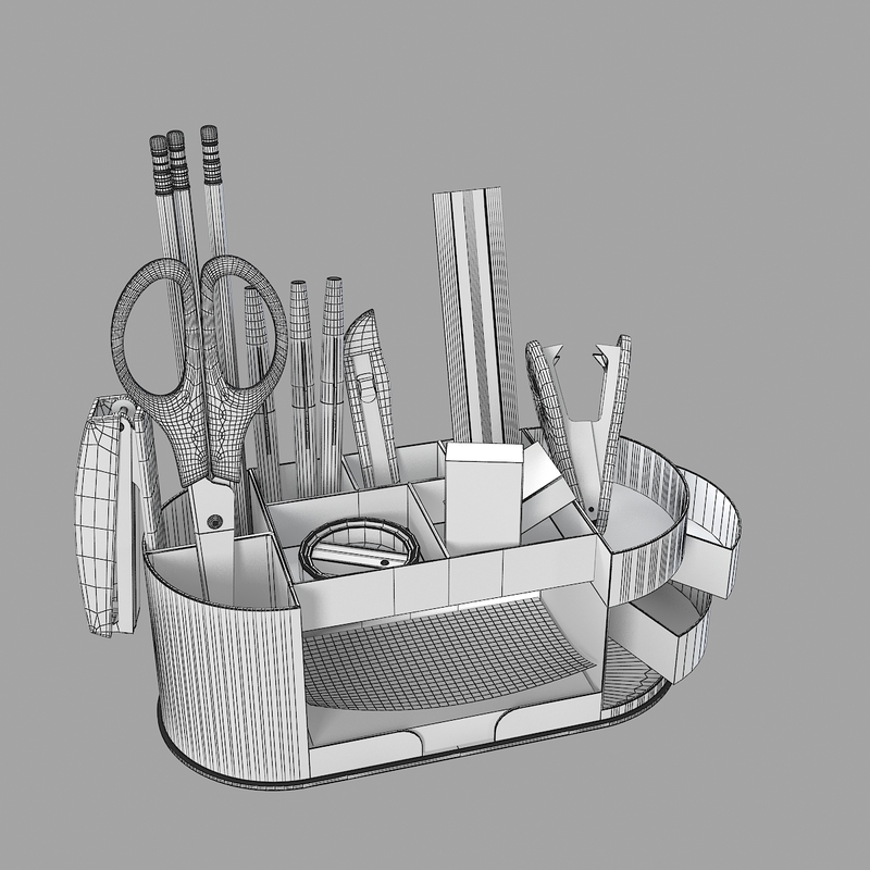 3d model stationery set
