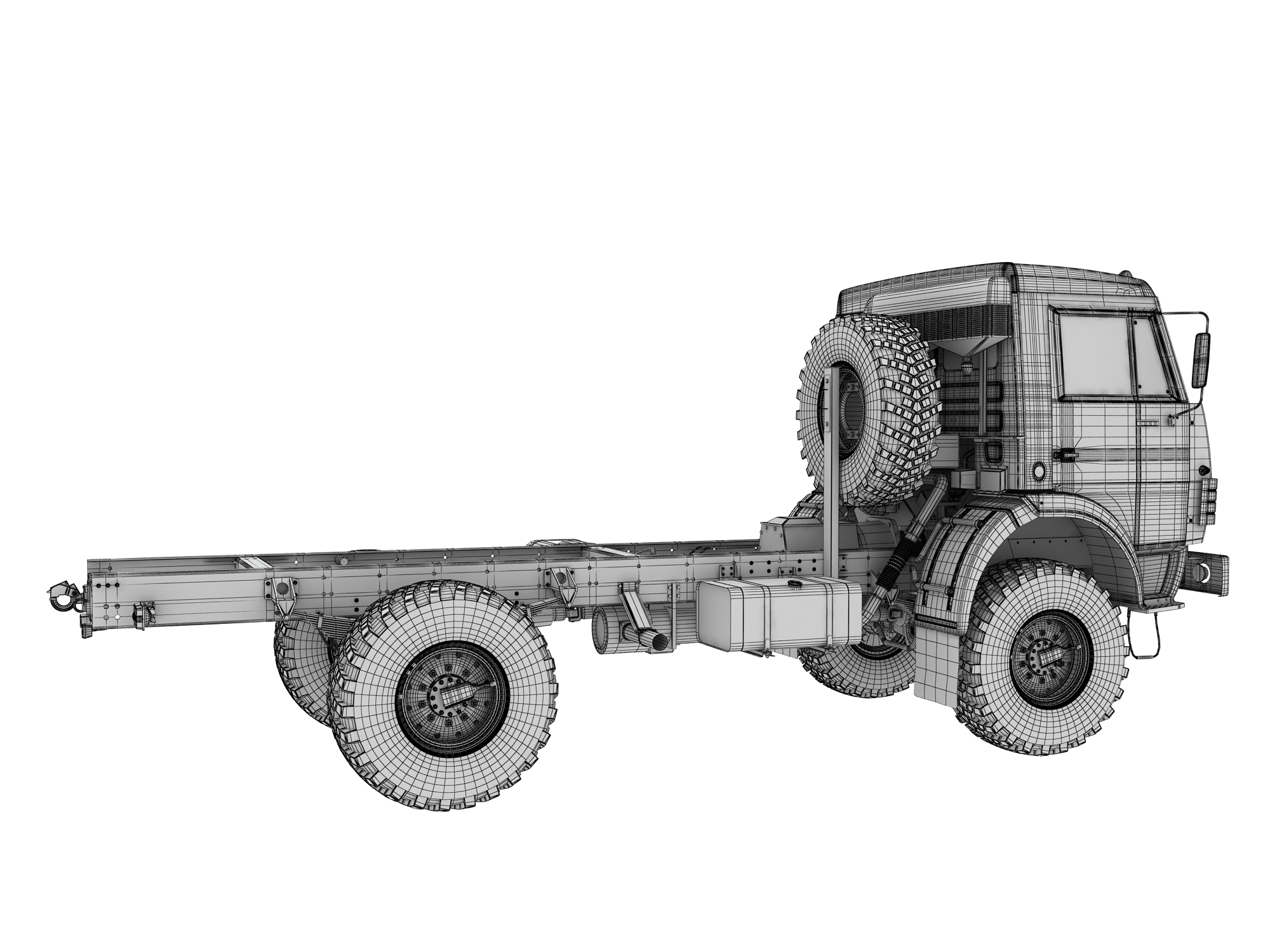 3d max kamaz 4350