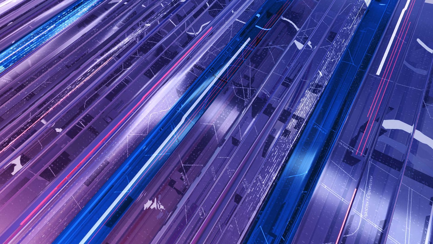 Animation Quicktime broadcast background blue