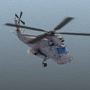 sh-2g seasprite helicopter polish 3d model