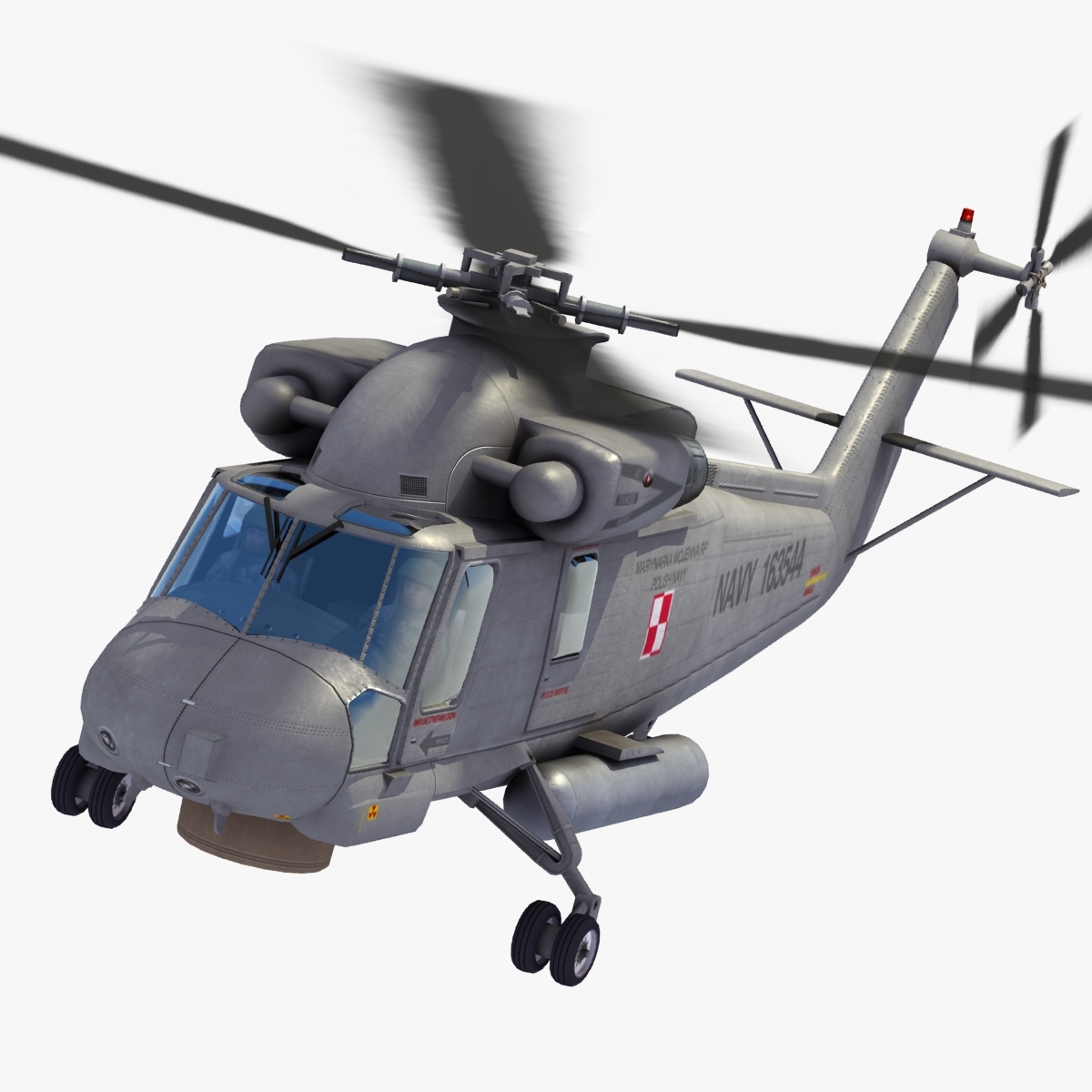 sh-2g seasprite helicopter polish 3d model