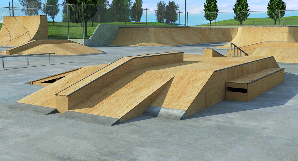 Parque de skate ao ar livre Modelo 3D - TurboSquid 882144