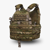 3d model easy bullet-proof vest