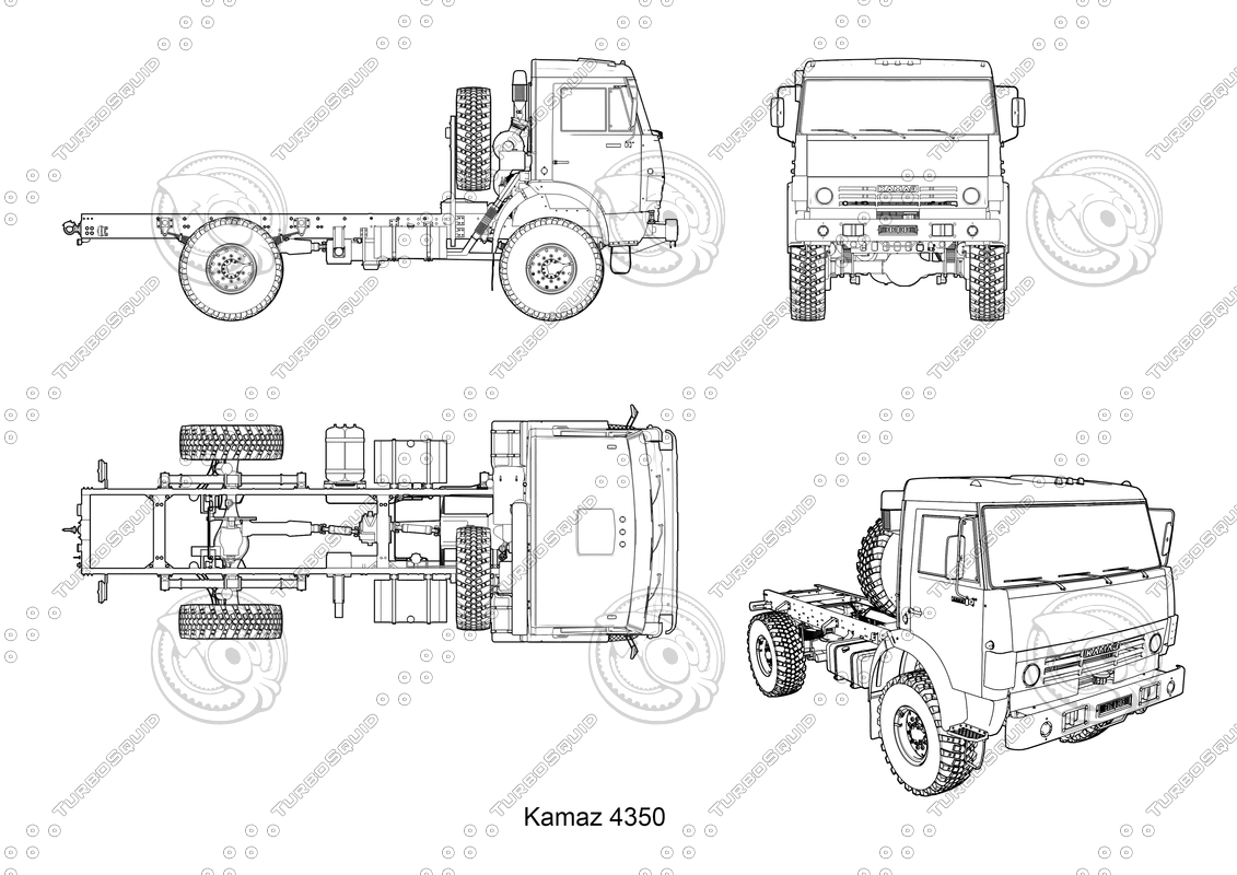 Схема камаз 4350