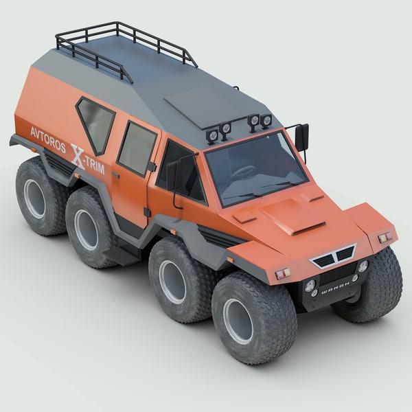 3d model russian avtoros shaman 8x8