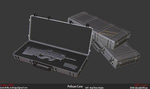 3d pelican case gun model