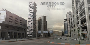 abandoned city building 3d model