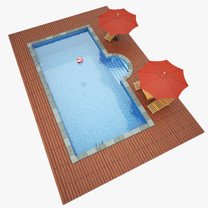 3d swimming pool