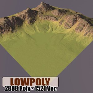 3d model of mountain maps terrain