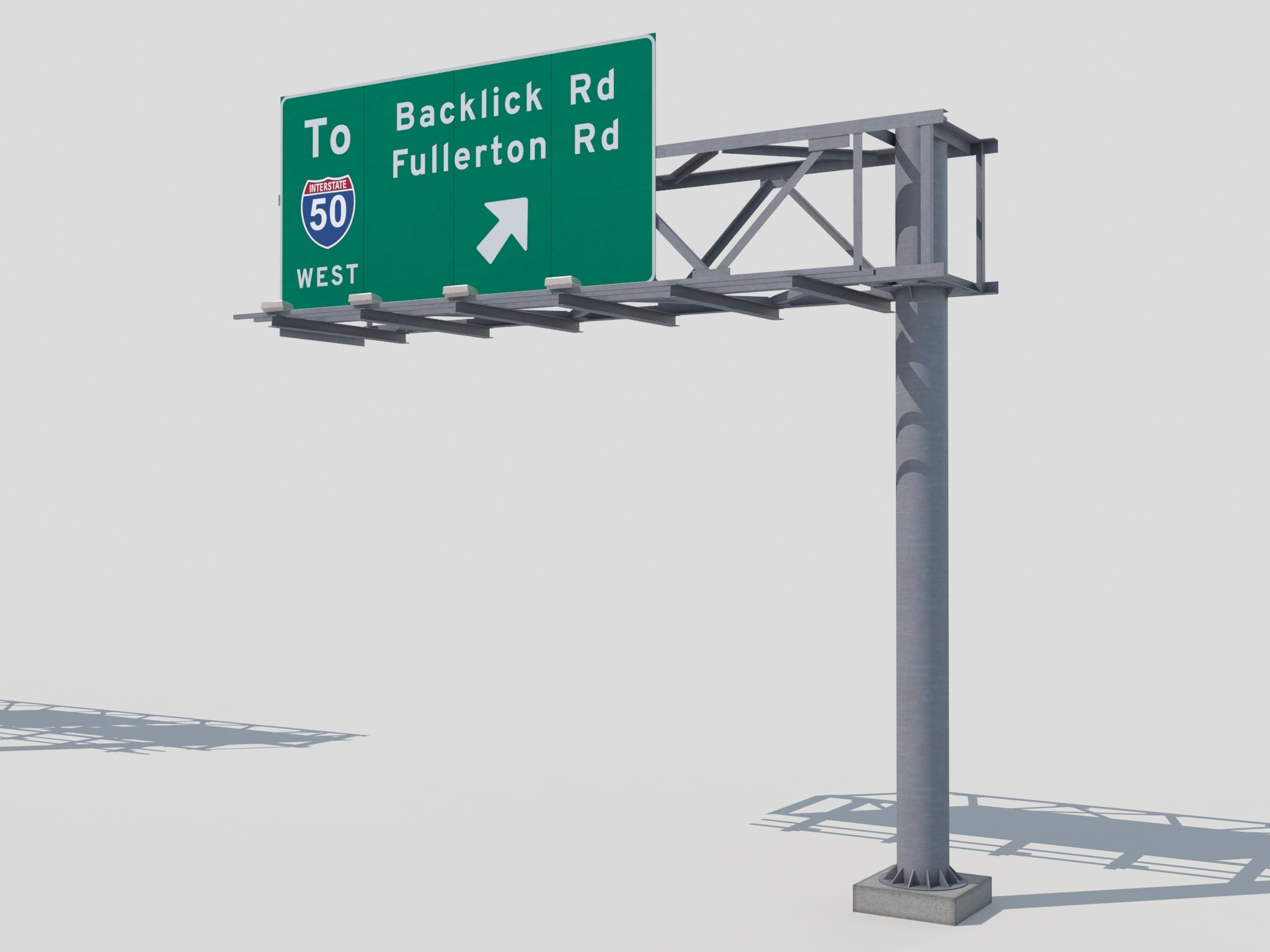 Tracking signs. Road sign 3d. Highway Road sign.