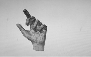 3d male hand