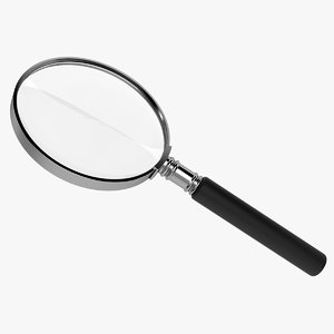 3d model magnifying glass