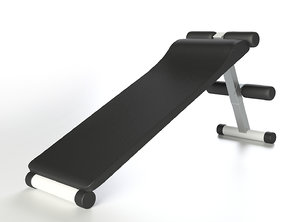gym bench 3d 3ds