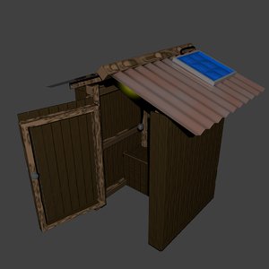 outback toilet 3d model