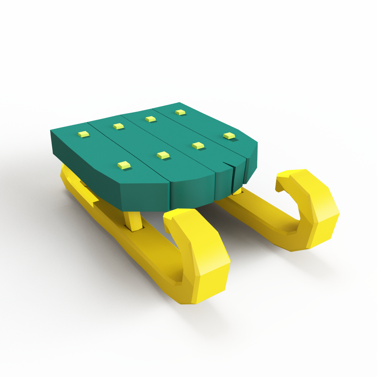 snow sled toy 3d max