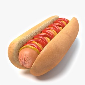 3d hot dog