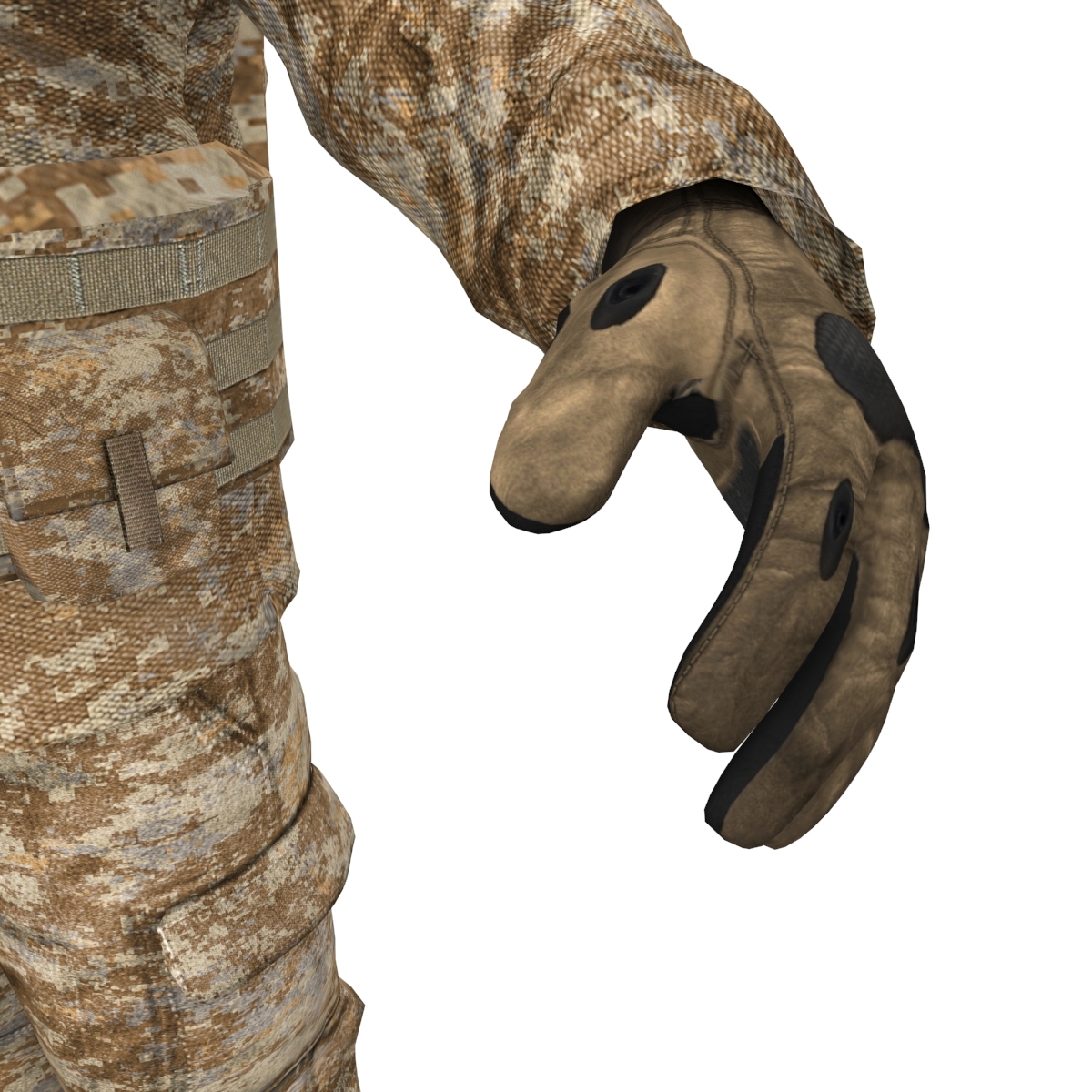 士兵1 lods rigged3d模型