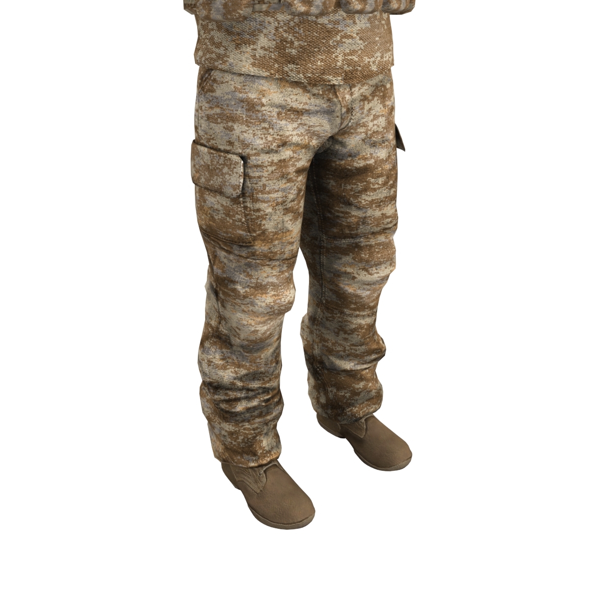 士兵1 lods rigged3d模型