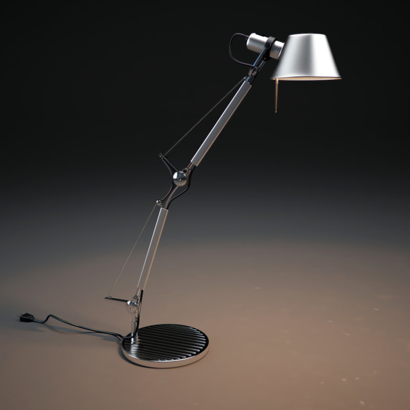 3d Model Artemide Tolomeo Table Lamp