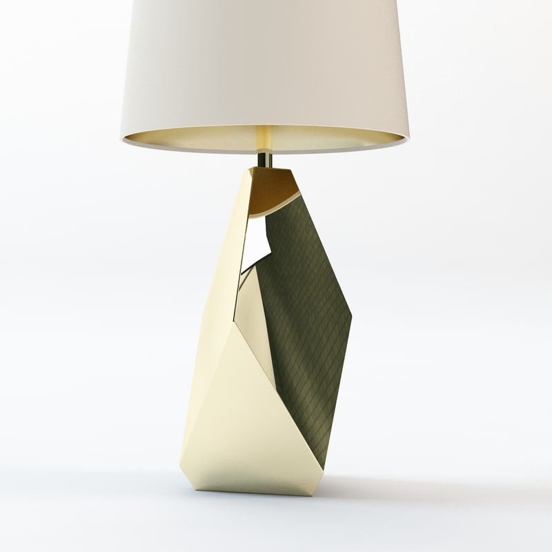 S Max Nate Berkus Gold Table Lamp
