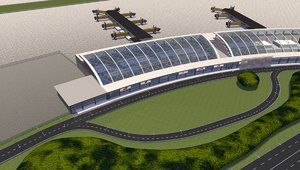 3d model airport terminal