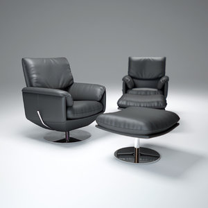 3d armchair leolux cece model