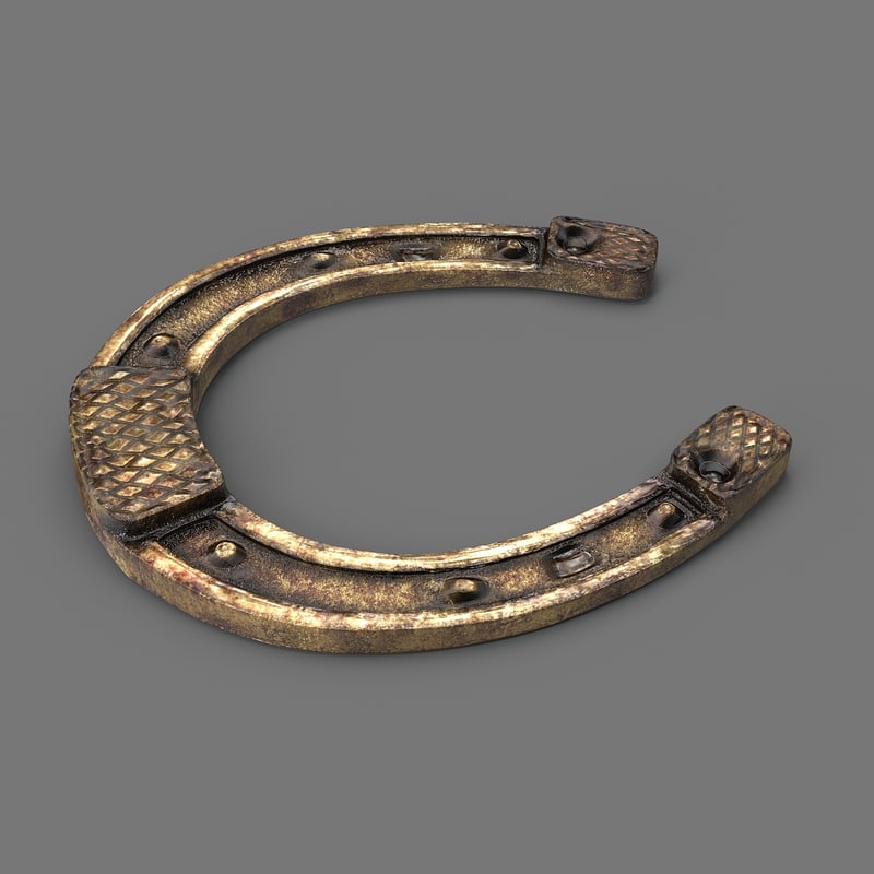 3d model horseshoe horse