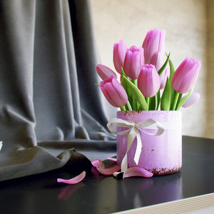 3d model bouquet tulips