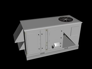 industrial air conditioner 3d obj