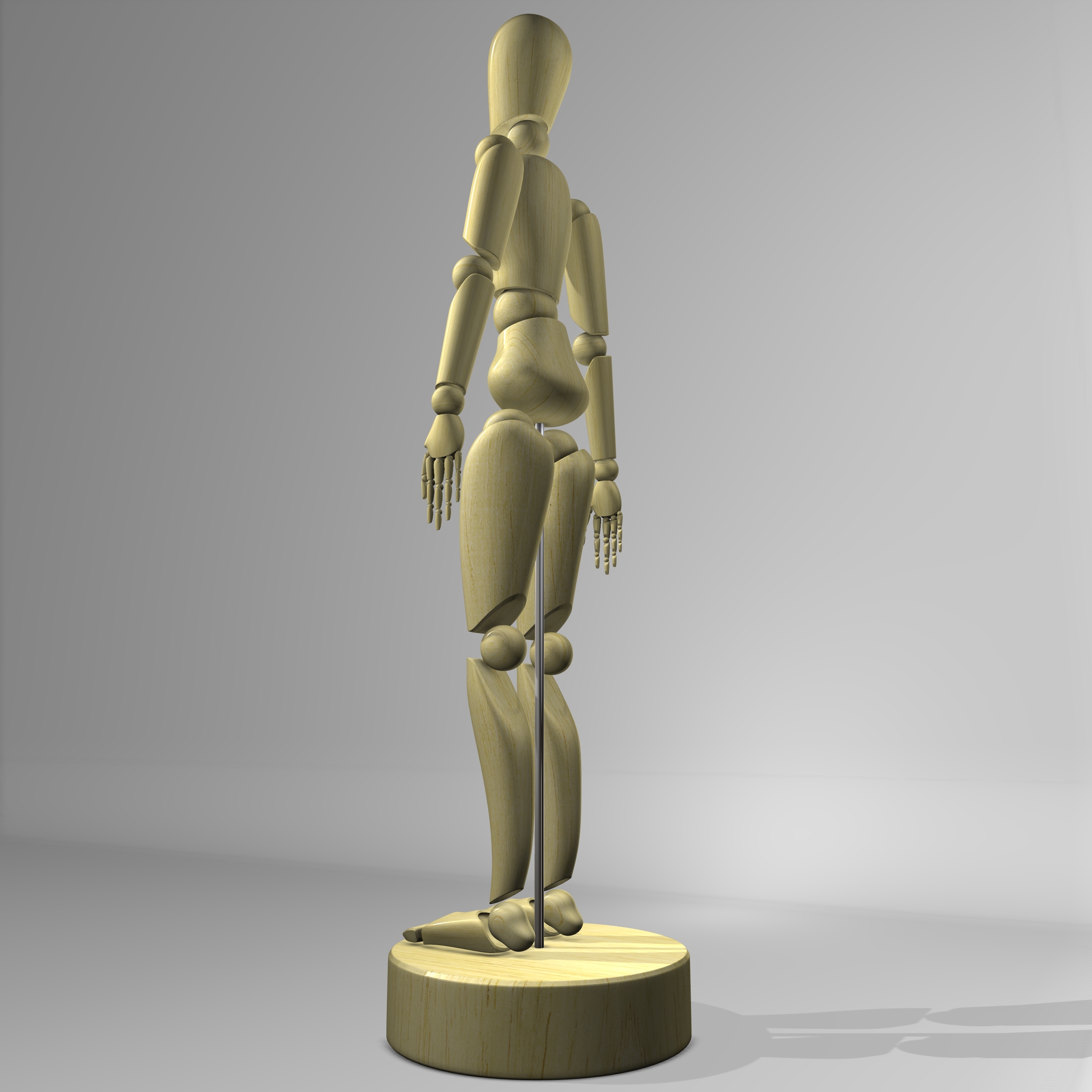 poseable figure 3d model