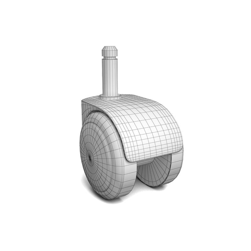 3d model of ikea chair wheels