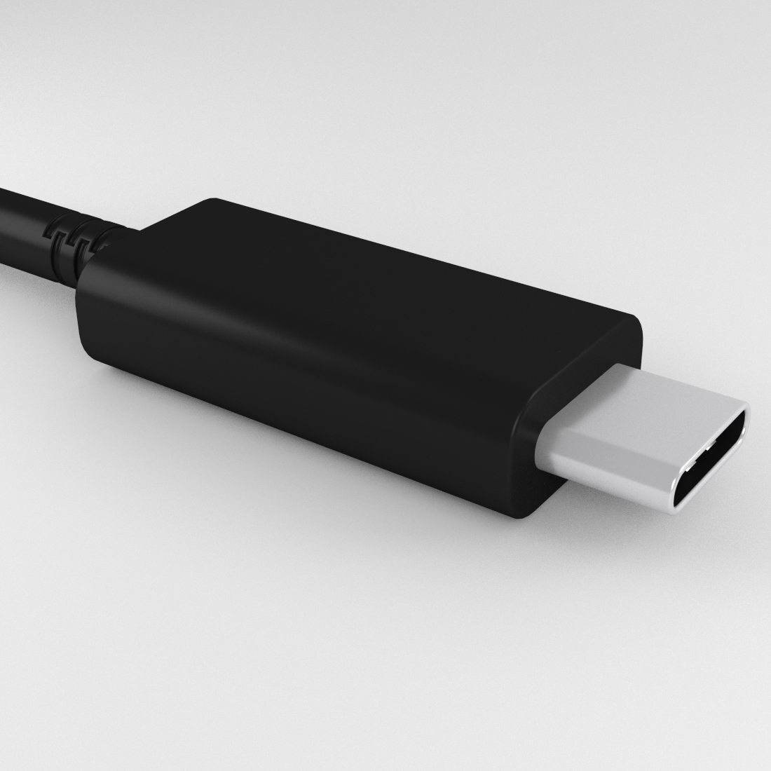 Usb Type C Connector 3d 3ds