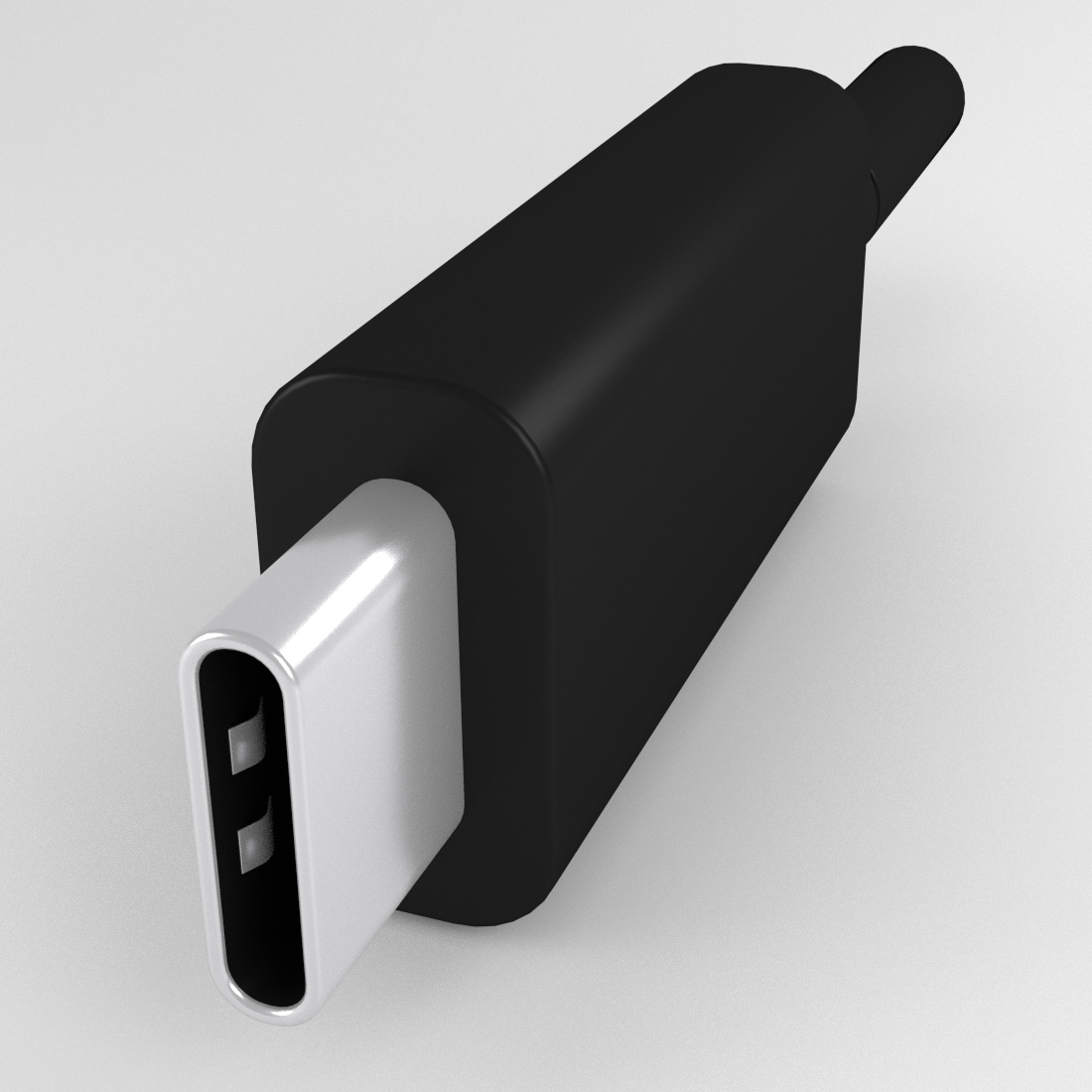 usb type c connector 3d 3ds