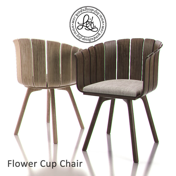 3ds max flower cup chair