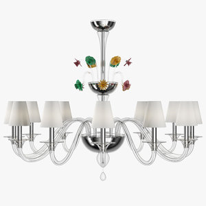3d barovier toso chandelier model