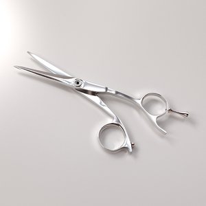 3d hair scissors model