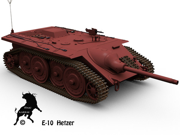 3d E 10 Panzer German