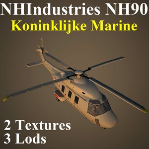 3d model nhindustries nh90 nrn helicopter