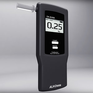 3d alcohol breathalyser model
