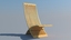 free folding wood chair 3d model