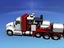 fracking pumper truck pump 3d model