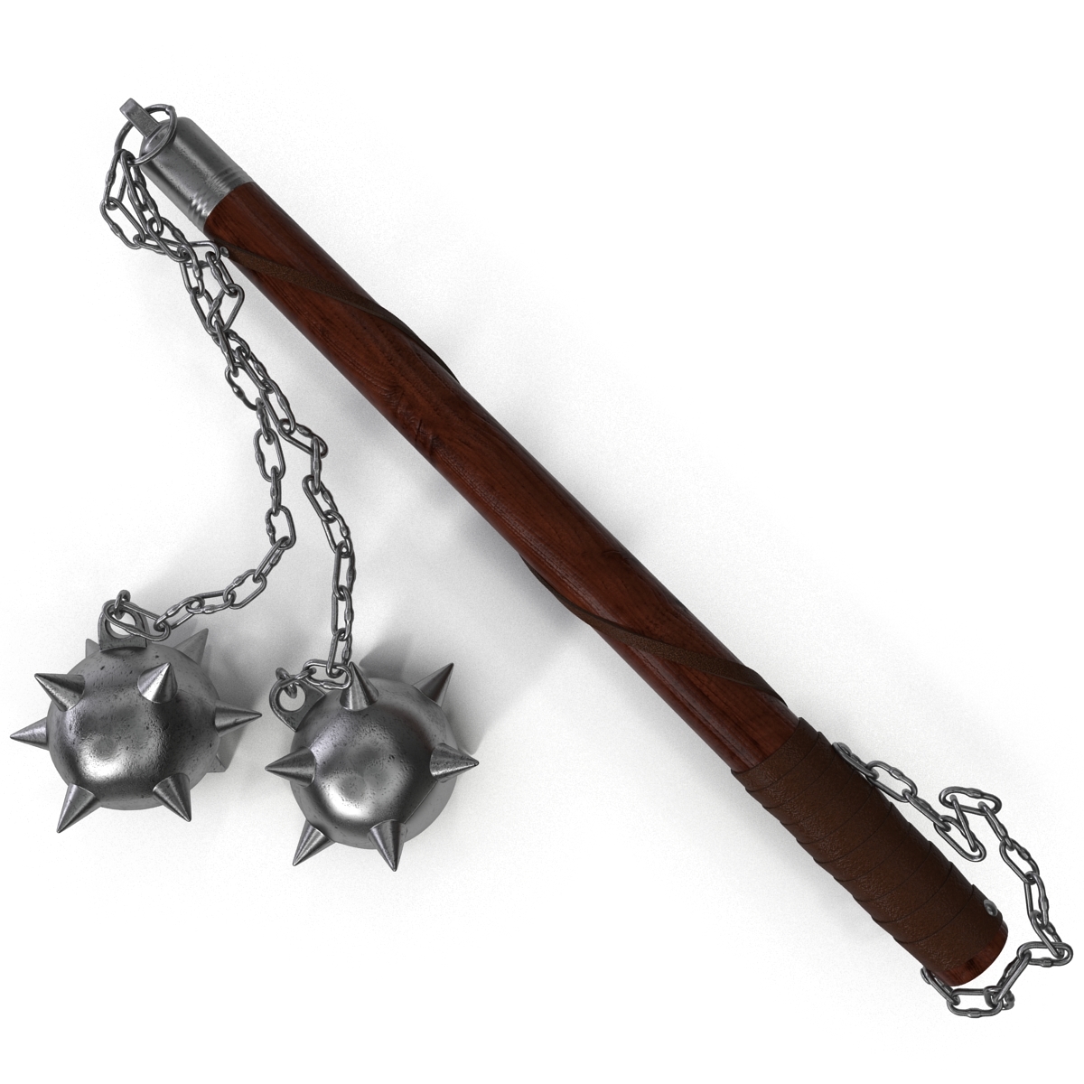 ball chain flail modeled 3d model