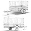 utility trailer 3d model