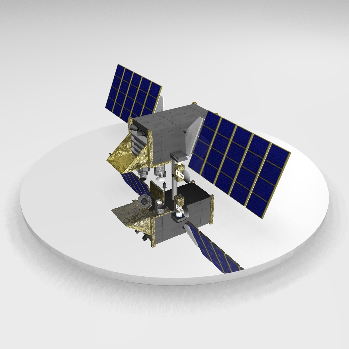 3d space satellite stss
