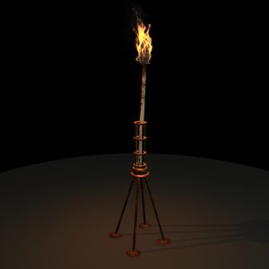 3d torch animation