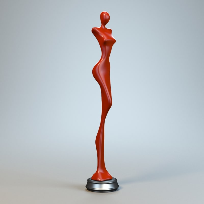 3d model woman sculpture