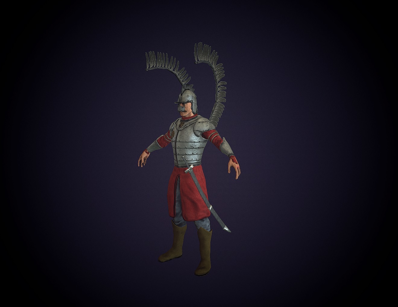 3d max winged hussar