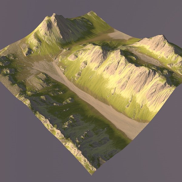 3ds max mountain maps terrain