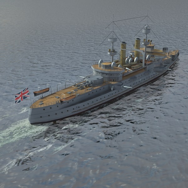 hms triumph 1903 world war 3d x
